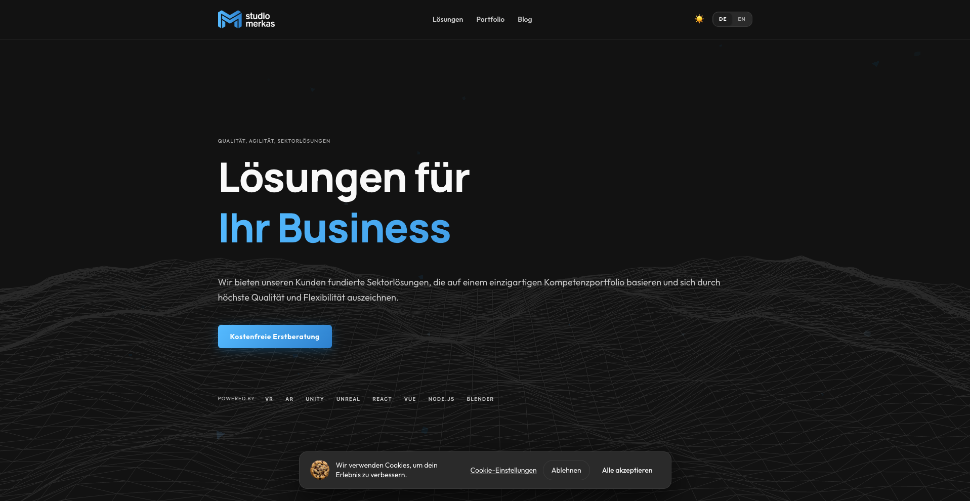 Studio Merkas Website